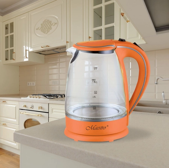Glaskande til hurtigopvarmning 1,7 l 2000 W MR-064-ORANGE
