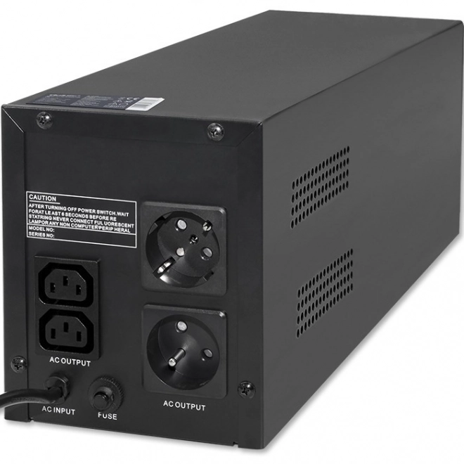 Nødstrømsforsyning UPS Qoltec 1500VA 900W