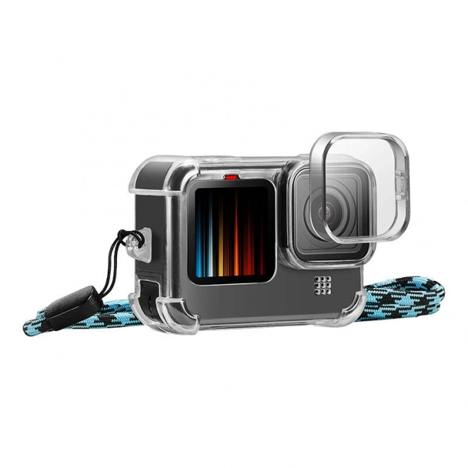 Beskyttende Etui med Objektivdæksel og Halsrem til GoPro Hero 9 / 10 / 11