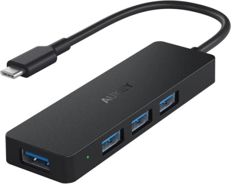 Aukey Hub USB-C Ultra Slim 4-i-1 med 4x USB 3.1
