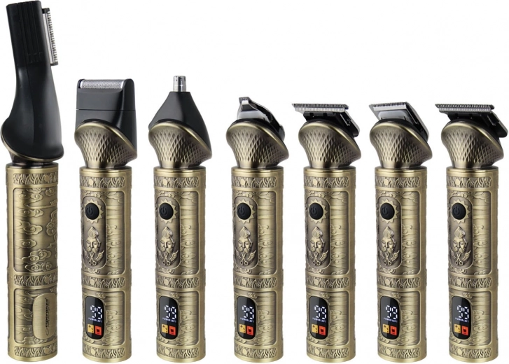 7 udskiftelige hoveder til komplet styling