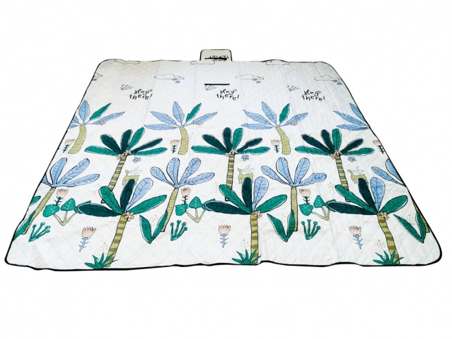 Strandmåtte picnictæppe camping palmer 200x200