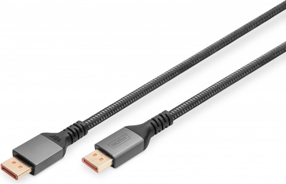 DisplayPort 2.1-kabel 16K 60Hz 1 m sort