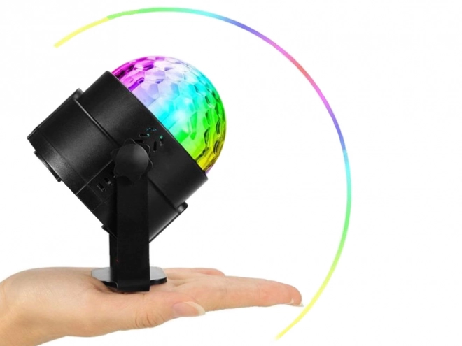 LED-diskoprojektor med RGB-lyseffekter