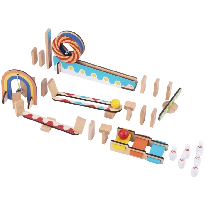 Træ klodser domino / domino puslespil Tooky Toy