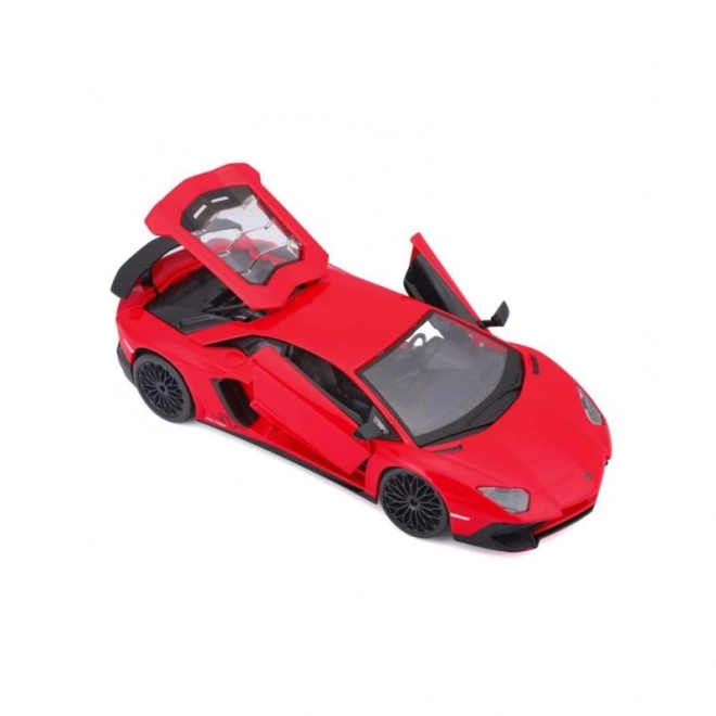 Metalmodel Bburago Lamborghini Aventador rød 1:24