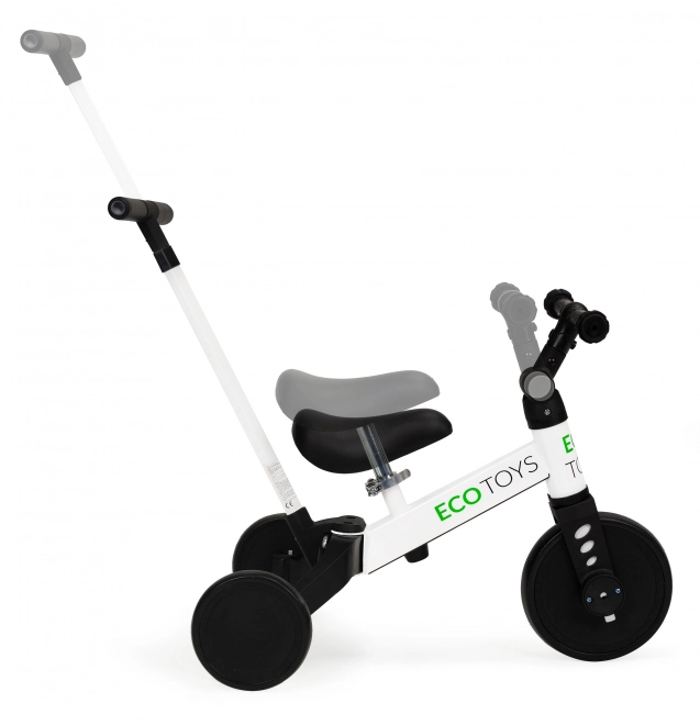 Børne trehjulet cykel med styrestang 2 i 1 ECO TOYS
