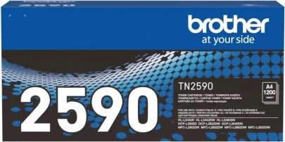 sort Brother TN-2590-toner, kapacitet 1200 sider