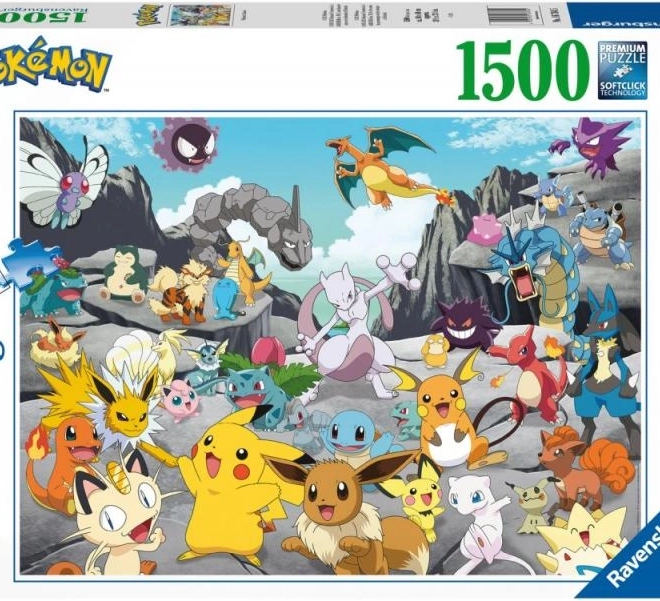 2D puslespil 1500 brikker Pokémon Classic