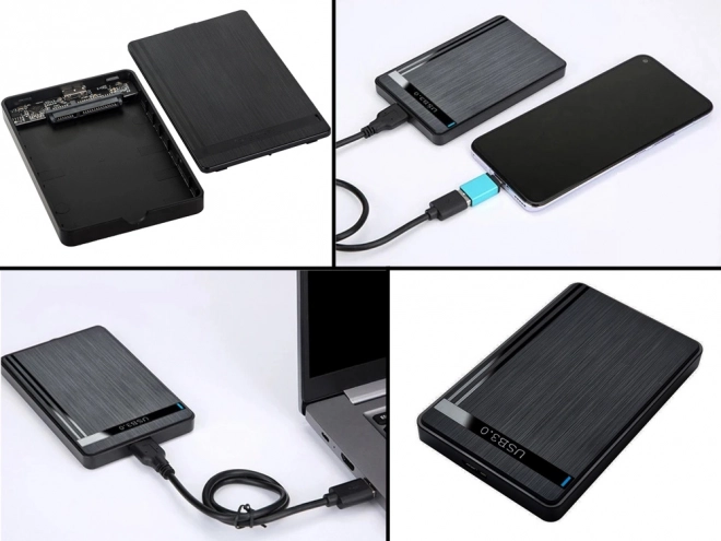 Etui til USB 3.0-drev for HDD/SSD