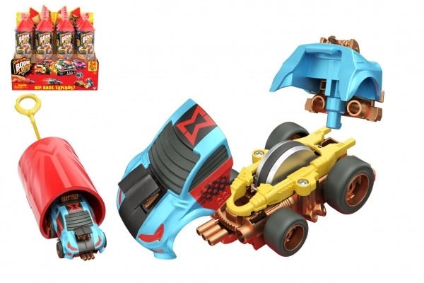 Auto Boom City Racers plastmix typer i plasttube 21x6,5x6cm