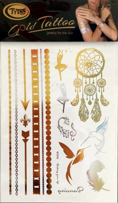 TyToo Gyldne tatoveringer - armbånd – Variant 1