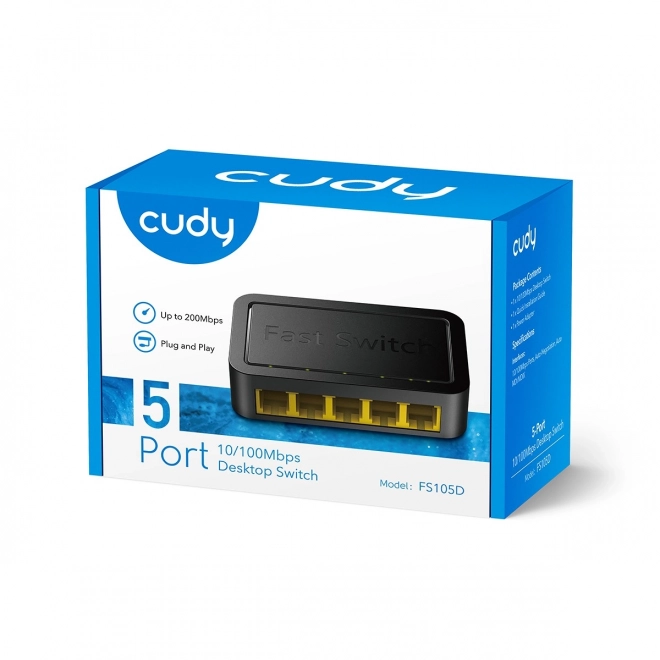 Switch 5 porte 10/100 Mbit/s