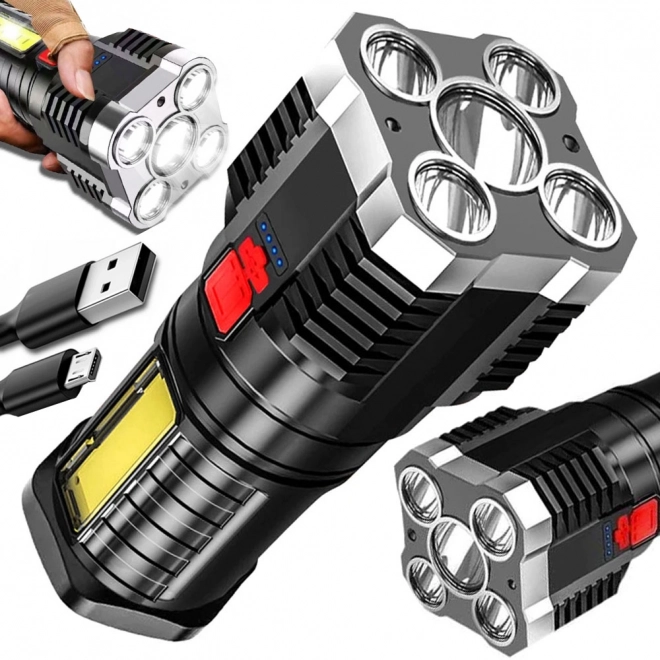 Genopladelig LED campingreflektor