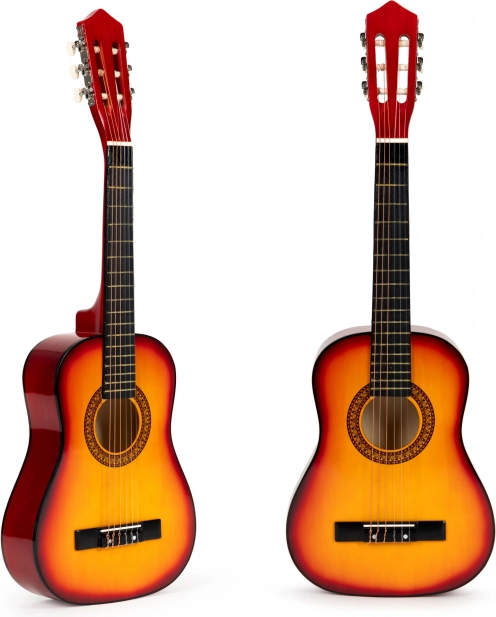 Klassisk akustisk guitar i træ til børn, 6 strenge Ecotoys