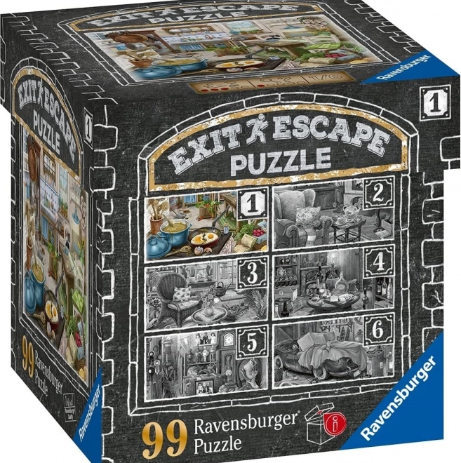 Escape-spil puslespil Spøgelseshuset - I køkkenet