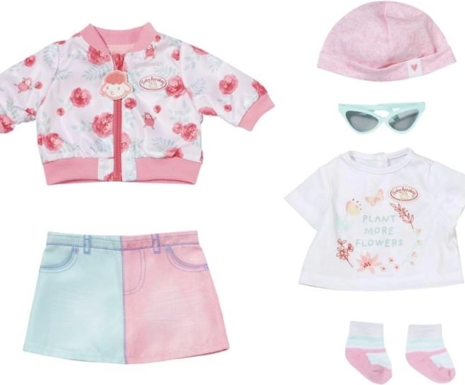 Baby Annabell forårsdeluxe-sæt til dukke 43 cm