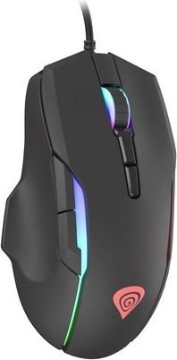 Gamingmus GENESIS Xenon 220 med stille kontakter og RGB-belysning, 6400 DPI