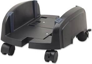 mobilt underlag til computerskab, justerbart 155–255 mm, sort