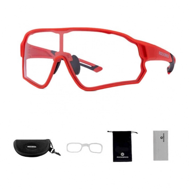 Polariserede cykelbriller Rockbros 10135R (rød)