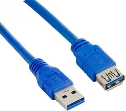 USB 3.0 forlængerkabel AM–AF 1,8 m blå