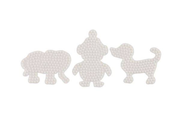 Plader til Hama strygeperler - Elefant, Pingvin og Hund