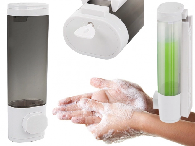 Væghængt sæbe- og shampoondispenser 300 ml