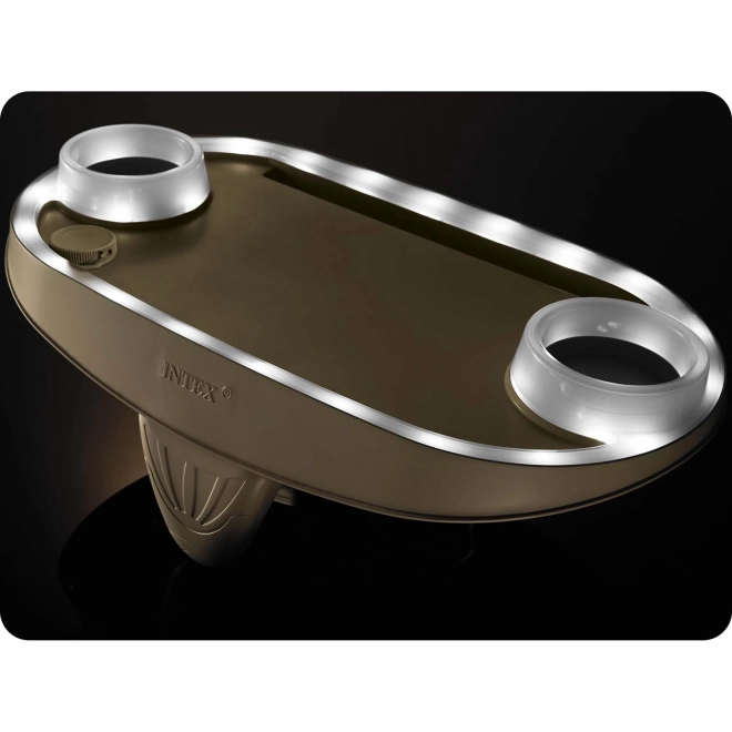 Kopholder med LED belysning og plads til tablet, telefon SPA INTEX 28520