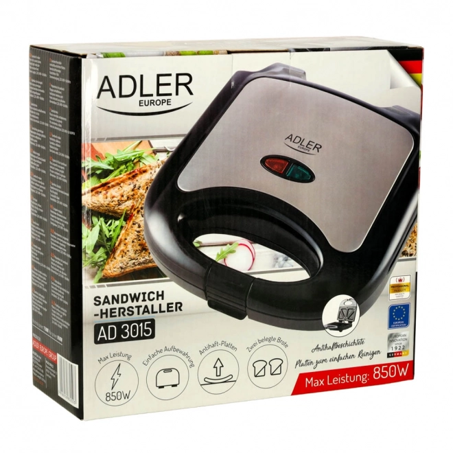 Adler AD 3015 Sandwich Toaster 750W