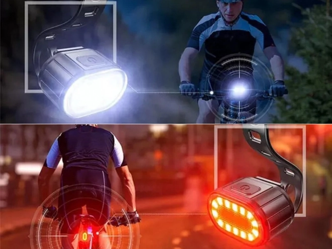Genopladelige LED-lygter til cykel med USB