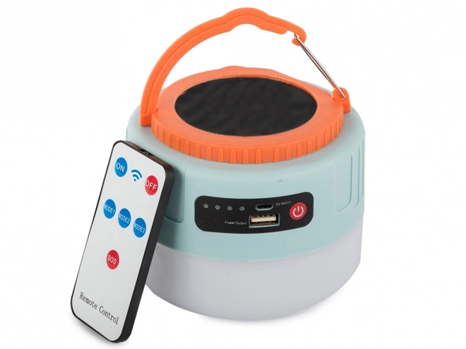 Sollys USB-campinglampe med fjernbetjening