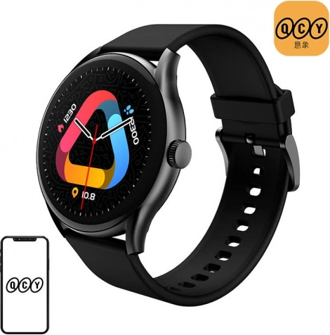 Smarte ur QCY Watch GT sort