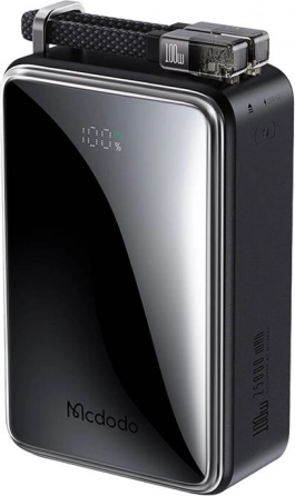 Powerbank MCDODO 100W 25000 mAh med digitalt display (sort)