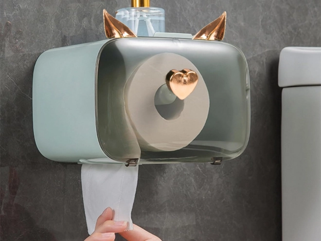 Organisator til toiletpapir med holder til telefon