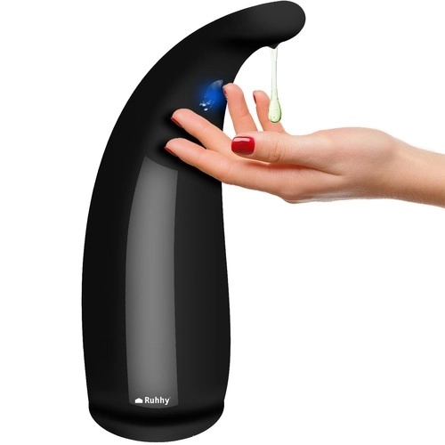 Berøringsfri sæbedispenser sort Ruhhy 22229