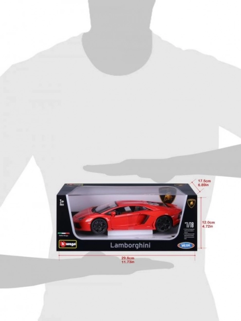 Bburago Lamborghini Aventador 1:18 orange 18-11033