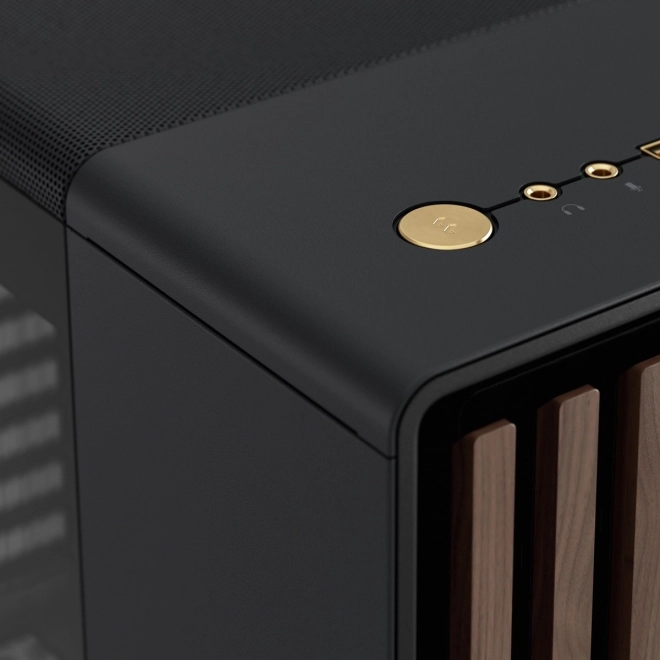 Fractal Design kabinet North sort med træelementer