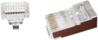 Gennemgangs netværksstik RJ45 8P8C FTP (10 stk)