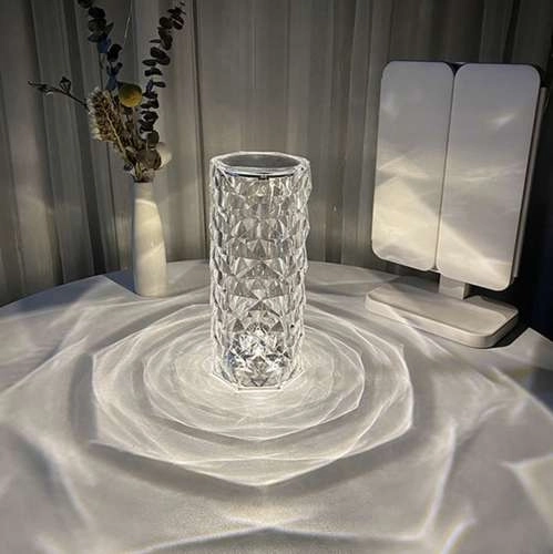 Lampe med LED-projektor - rose, Izoxis 22518