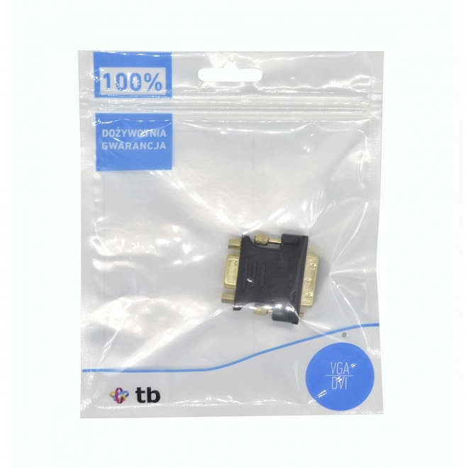 Adapter DVI M til VGA F forgyldt