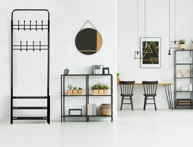 Tøjstativ + skab, hylde, skohylder ModernHome