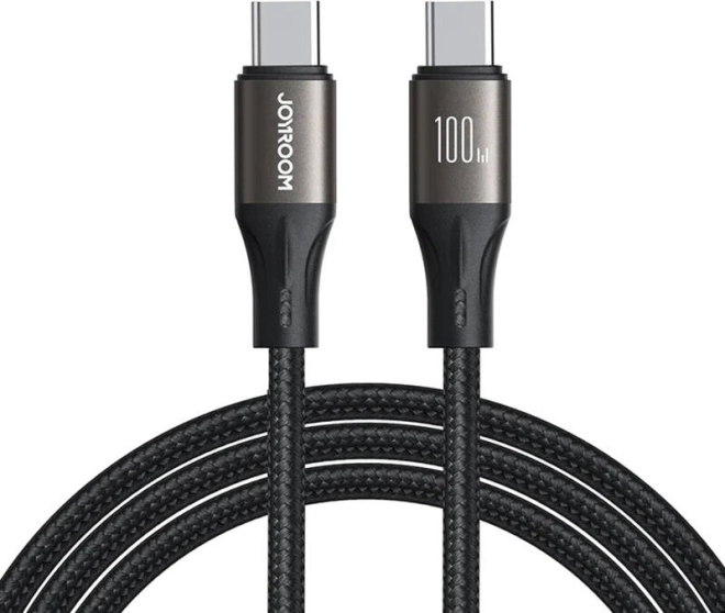Joyroom Light-Speed kabel USB-C til USB-C 100 W, 1,2 m, sort