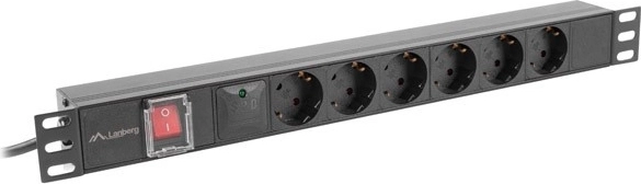 Rack-strømfordeler 1U Lanberg