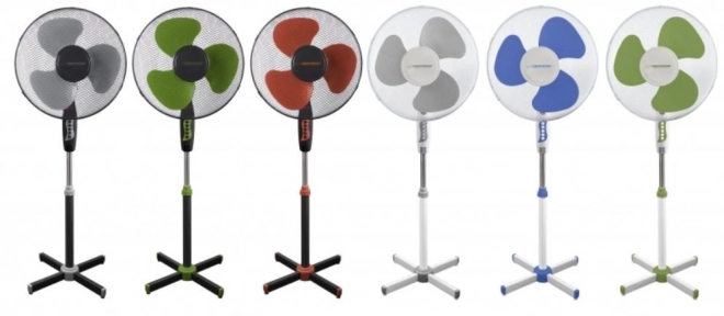 Stående ventilator Hurricane sort-grå