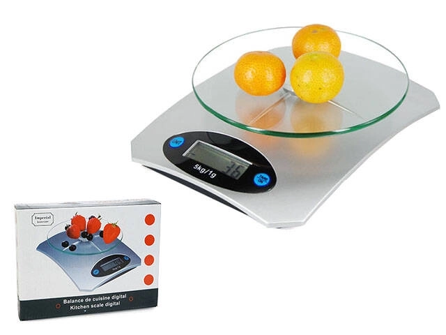 Elektronisk køkkenvægt med præcis LCD-display