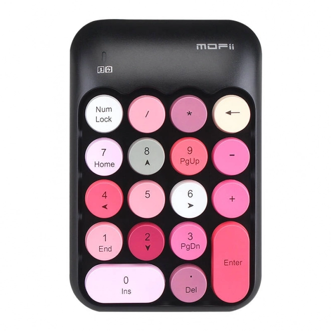 Trådløs numerisk tastatur MOFII X910 sort-rød