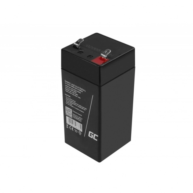 Vedligeholdelsesfrit batteri AGM VRLA Green Cell AGM36 4V 4,5Ah (til alarmsystem, kasseapparater, legetøj)