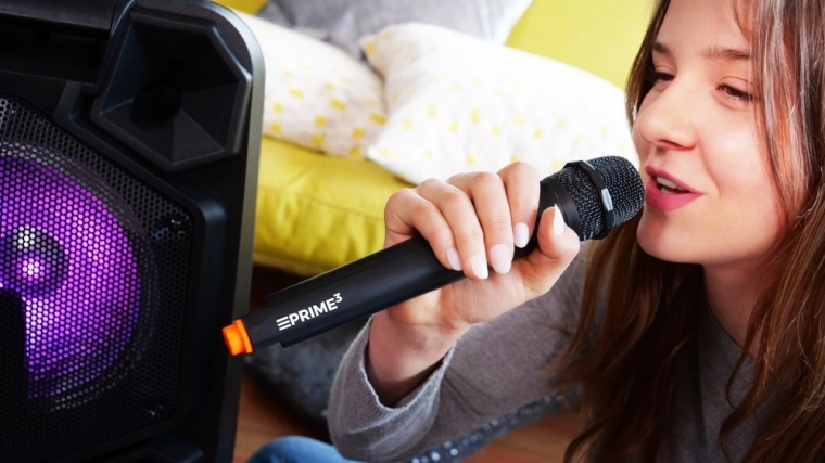 Karaokesjov med trådløs mikrofon