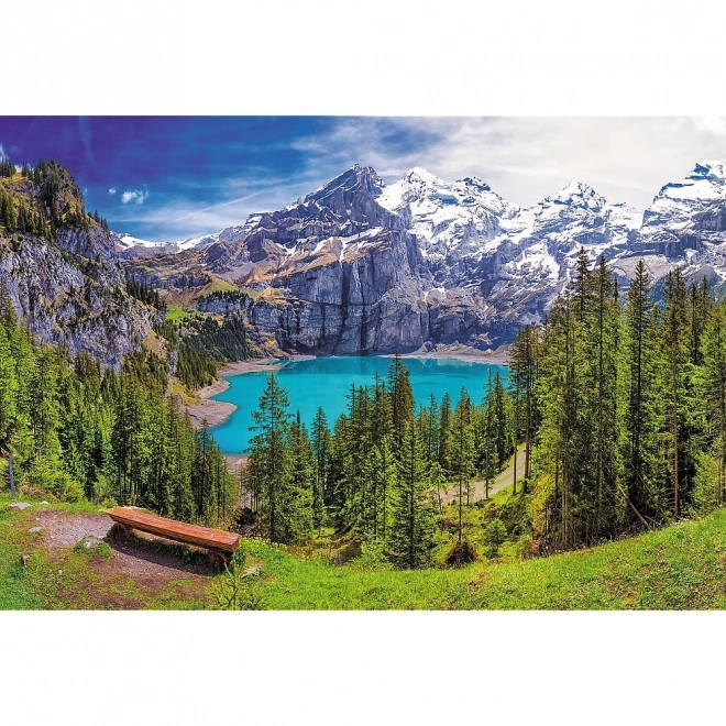 Puslespil Oeschinensee Alperne 1500 brikker