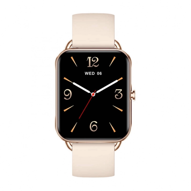 Praktiske smartwatch Colmi P20 i gylden farve